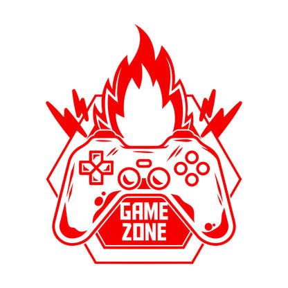 Vinyl Wall Decals Game Zone Fire Video Games Play Boys Window Decals
