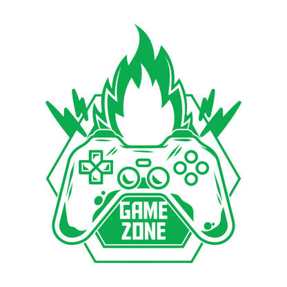 Vinyl Wall Decals Game Zone Fire Video Games Play Boys Window Decals
