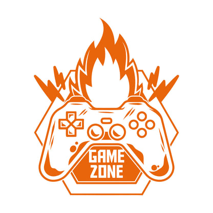 Vinyl Wall Decals Game Zone Fire Video Games Play Boys Window Decals