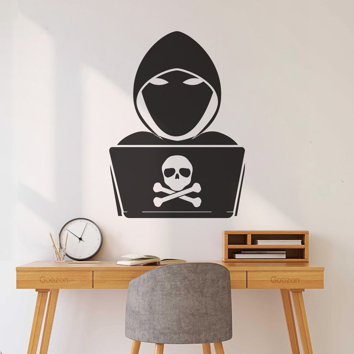 Vinyl Wall Stickers Hacker Cyber Security Laptop Computer Multiple Size Options