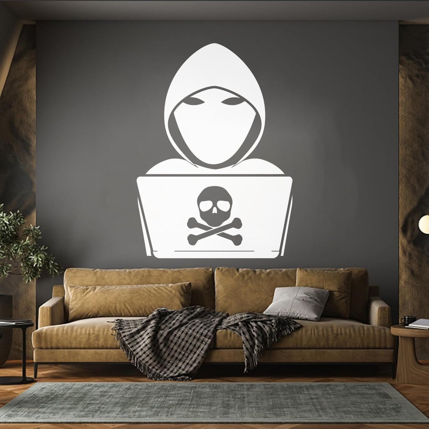 Vinyl Wall Stickers Hacker Cyber Security Laptop Computer Multiple Size Options