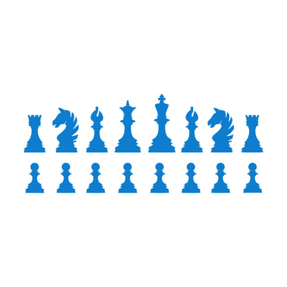 Wall Stickers Intellectual Board Game Sports Chess Pieces Club Pawn Queen Window Decals