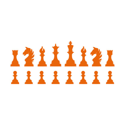 Wall Stickers Intellectual Board Game Sports Chess Pieces Club Pawn Queen Window Decals