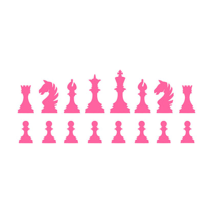 Wall Stickers Intellectual Board Game Sports Chess Pieces Club Pawn Queen Window Decals