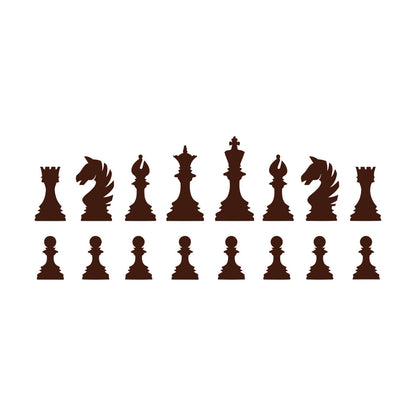 Wall Stickers Intellectual Board Game Sports Chess Pieces Club Pawn Queen Window Decals