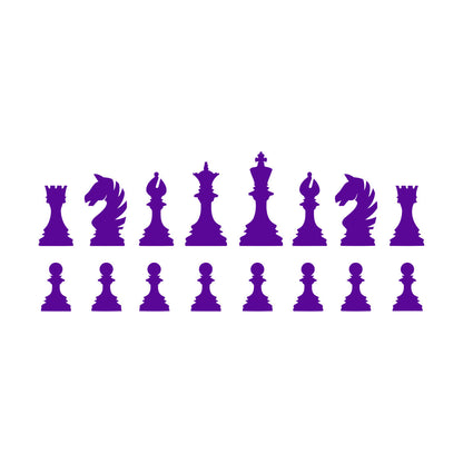 Wall Stickers Intellectual Board Game Sports Chess Pieces Club Pawn Queen Window Decals