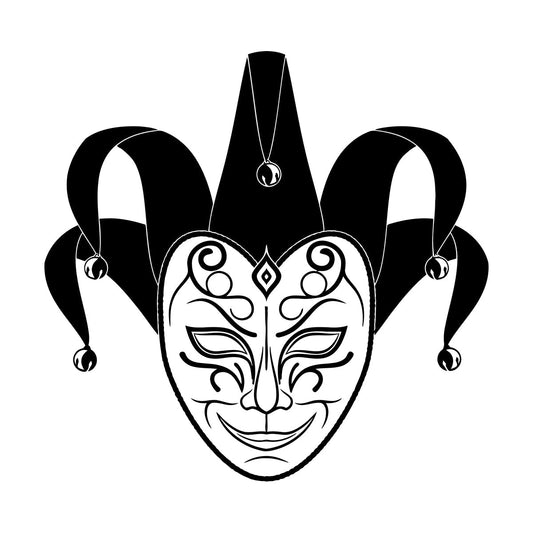 Joker Poker Card Casino Gambling Engraving Stickers Tattoo Culture