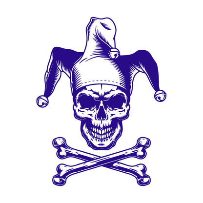 Lettering Decals Joker Skeleton Skull Bones Gambling Removable Without Leaving Glue