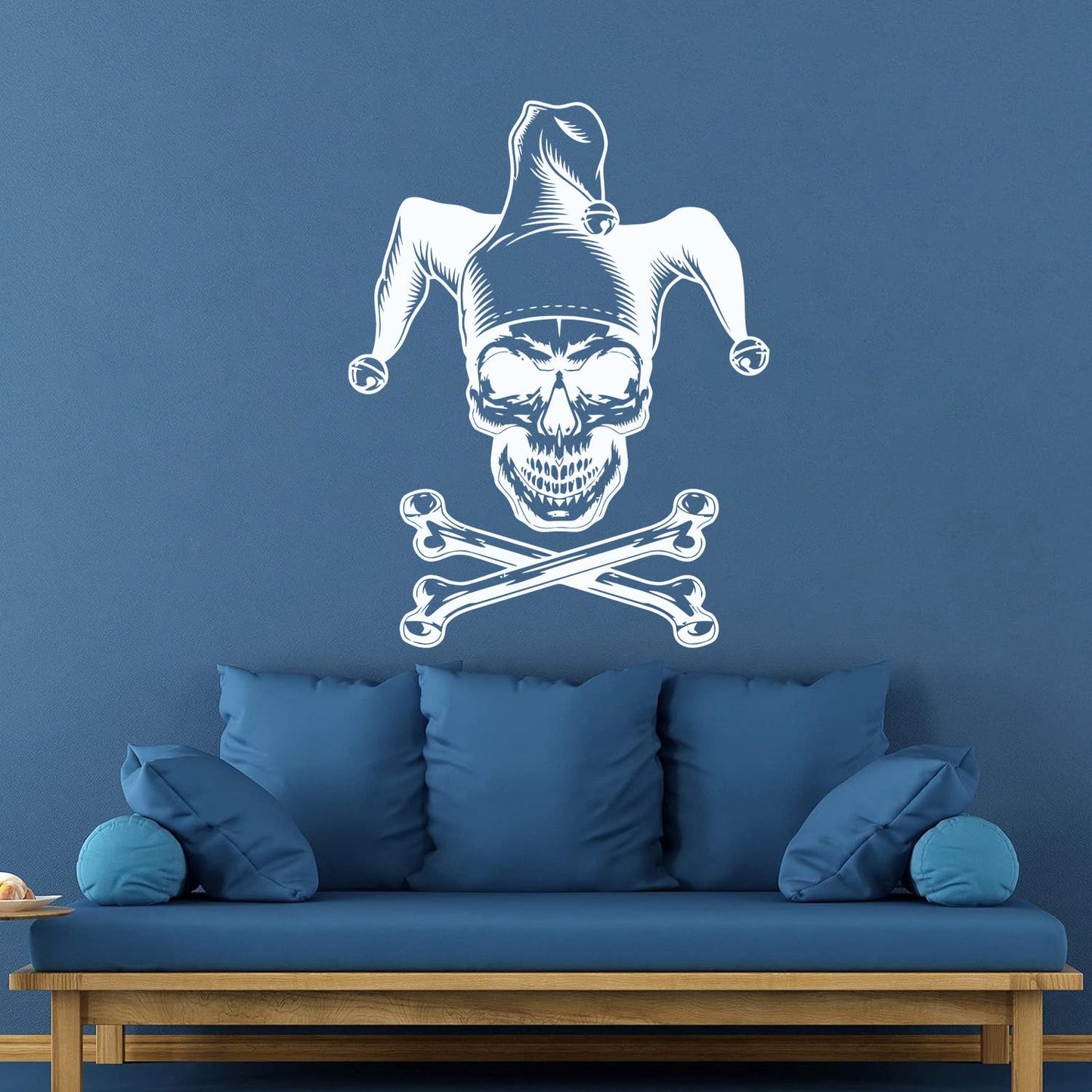 Lettering Decals Joker Skeleton Skull Bones Gambling Removable Without Leaving Glue