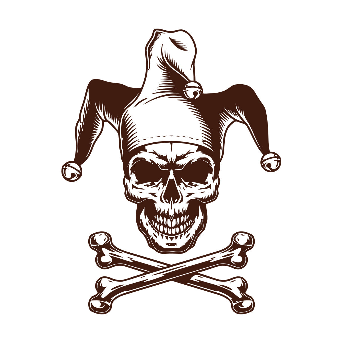 Lettering Decals Joker Skeleton Skull Bones Gambling Removable Without Leaving Glue