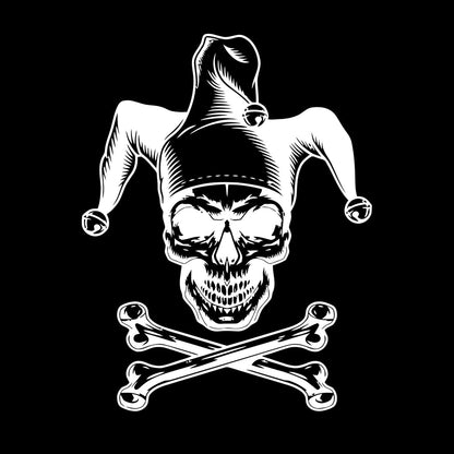 Lettering Decals Joker Skeleton Skull Bones Gambling Removable Without Leaving Glue