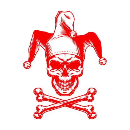 Lettering Decals Joker Skeleton Skull Bones Gambling Removable Without Leaving Glue