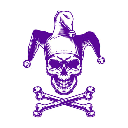 Lettering Decals Joker Skeleton Skull Bones Gambling Removable Without Leaving Glue