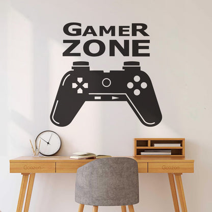 Wall Stickers Paster Paper Joystick Gaming Teen Boys Game Zone It Won'T Fall Off