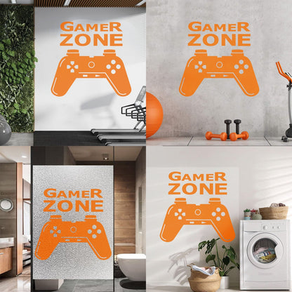 Wall Stickers Paster Paper Joystick Gaming Teen Boys Game Zone It Won'T Fall Off