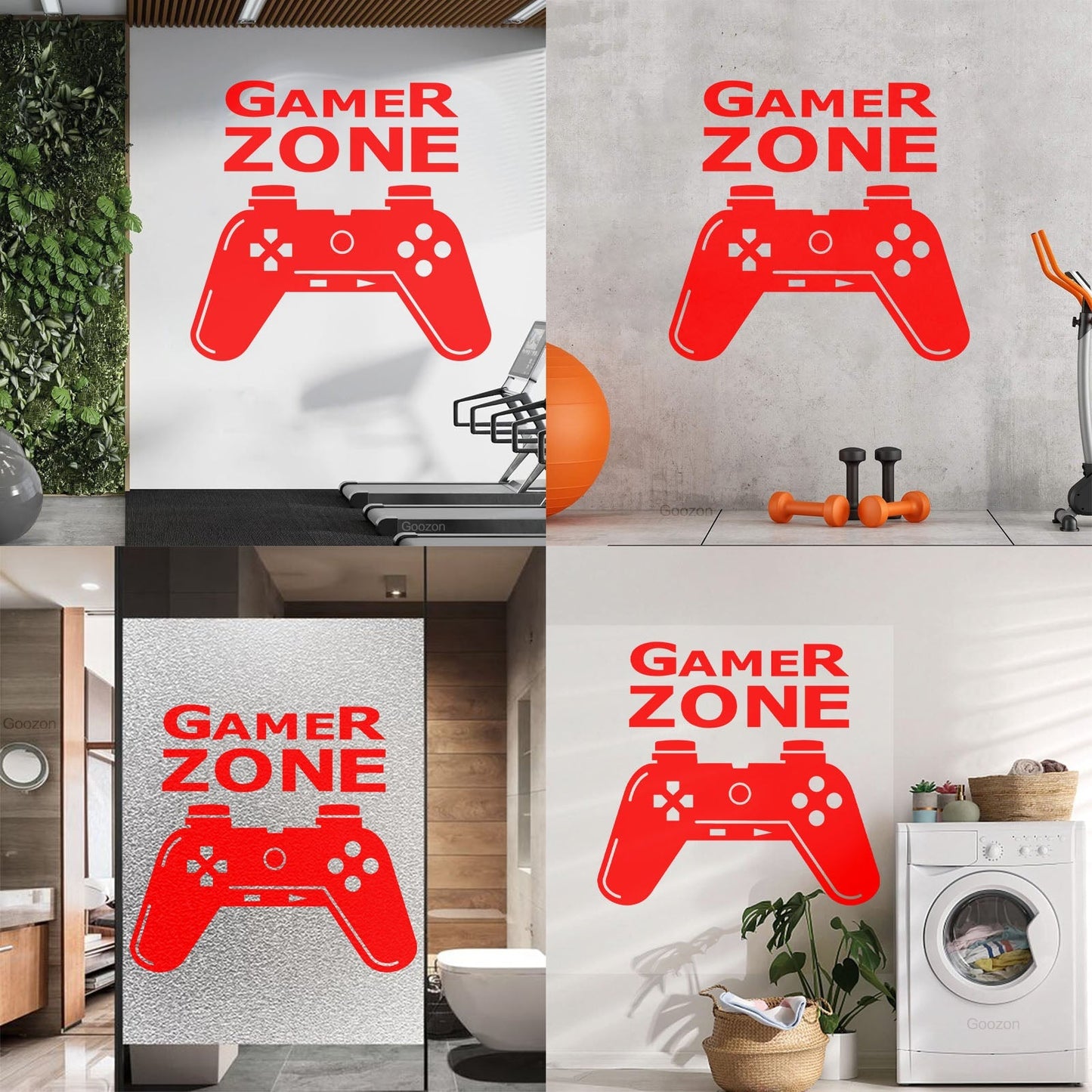 Wall Stickers Paster Paper Joystick Gaming Teen Boys Game Zone It Won'T Fall Off
