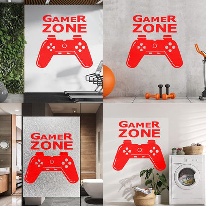 Wall Stickers Paster Paper Joystick Gaming Teen Boys Game Zone It Won'T Fall Off