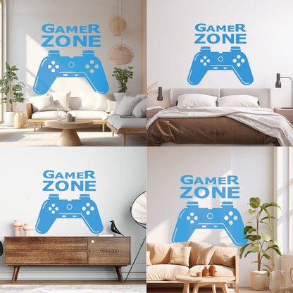 Wall Stickers Paster Paper Joystick Gaming Teen Boys Game Zone It Won'T Fall Off