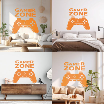 Wall Stickers Paster Paper Joystick Gaming Teen Boys Game Zone It Won'T Fall Off