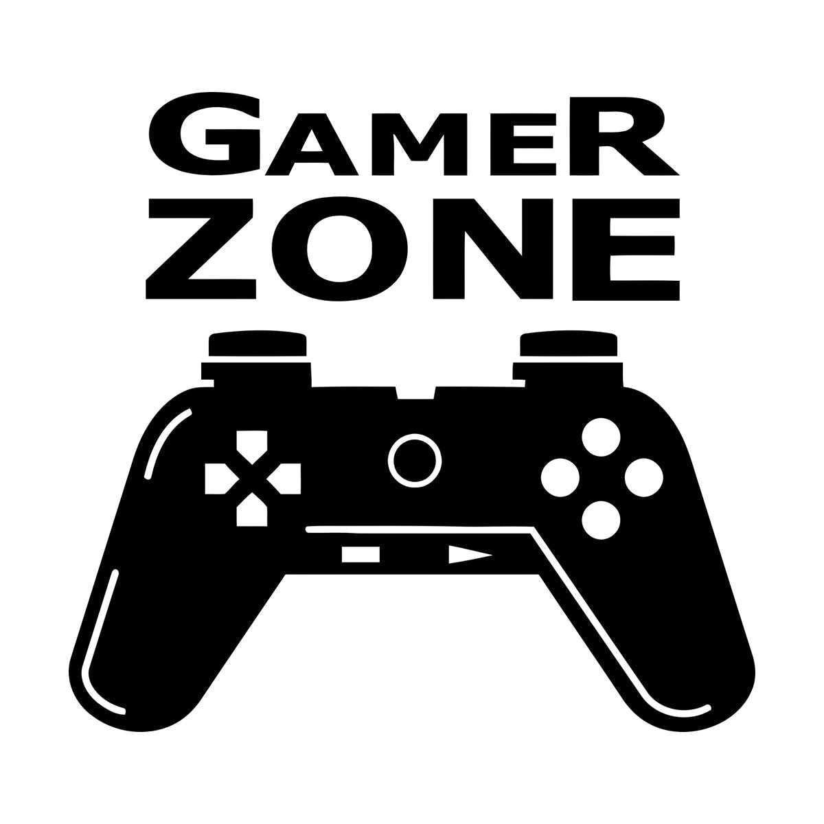 Wall Stickers Paster Paper Joystick Gaming Teen Boys Game Zone It Won'T Fall Off