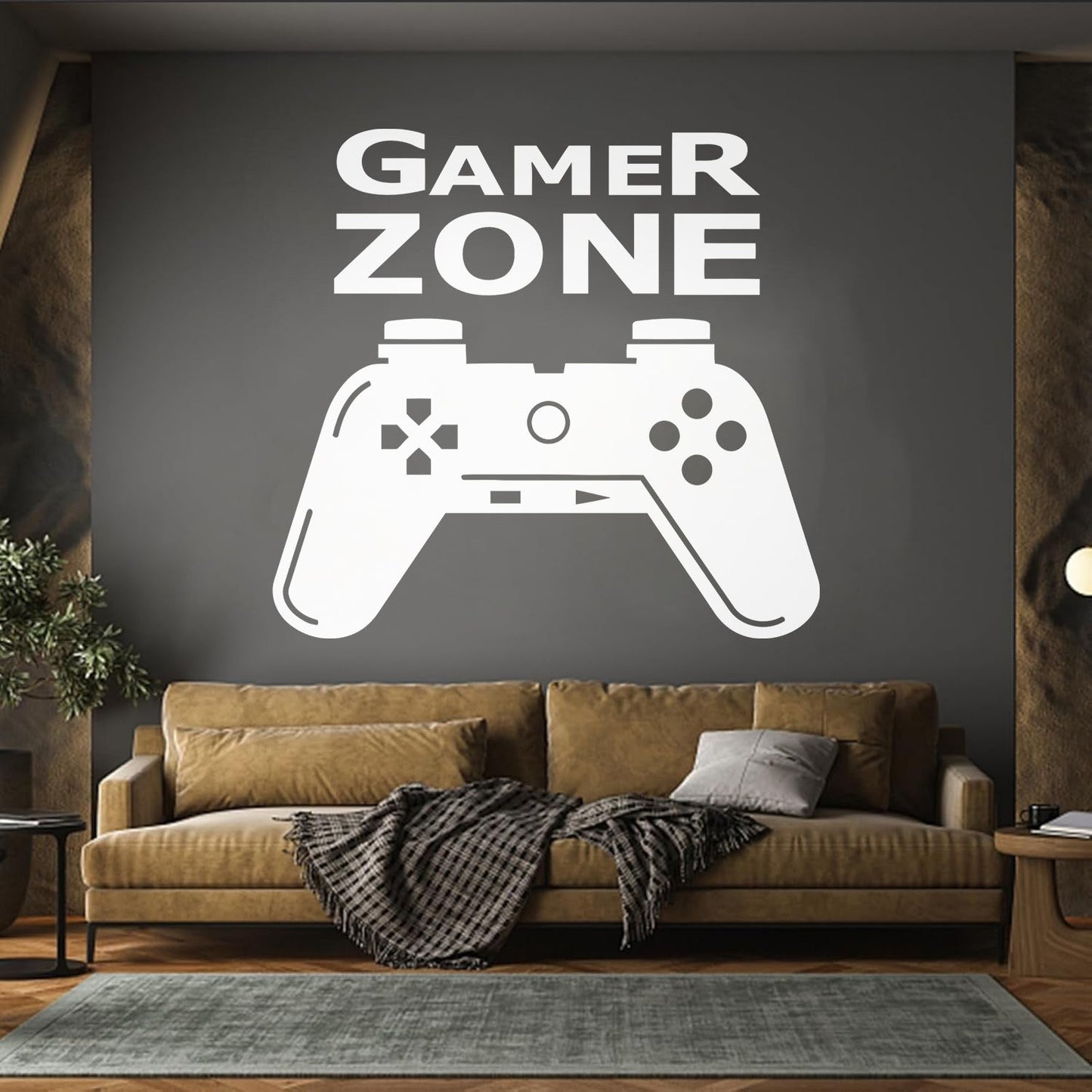 Wall Stickers Paster Paper Joystick Gaming Teen Boys Game Zone It Won'T Fall Off