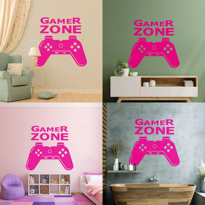 Wall Stickers Paster Paper Joystick Gaming Teen Boys Game Zone It Won'T Fall Off
