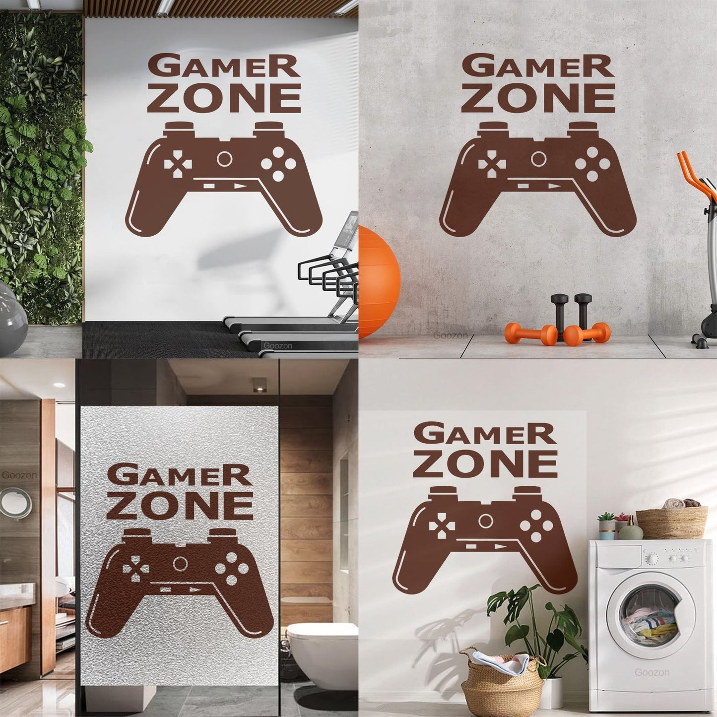 Wall Stickers Paster Paper Joystick Gaming Teen Boys Game Zone It Won'T Fall Off