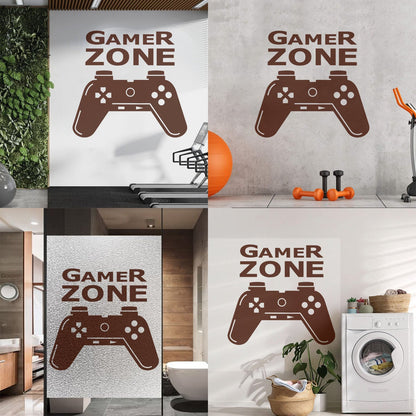 Wall Stickers Paster Paper Joystick Gaming Teen Boys Game Zone It Won'T Fall Off
