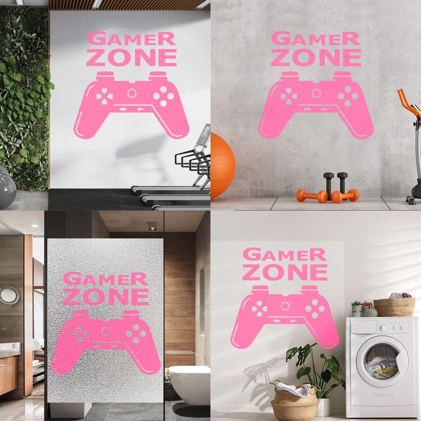 Wall Stickers Paster Paper Joystick Gaming Teen Boys Game Zone It Won'T Fall Off