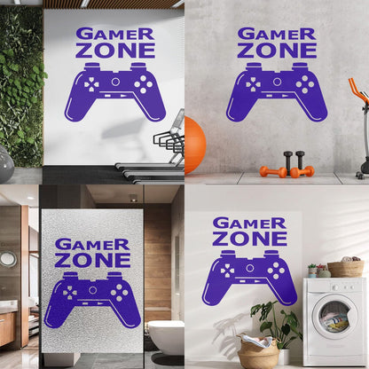 Wall Stickers Paster Paper Joystick Gaming Teen Boys Game Zone It Won'T Fall Off