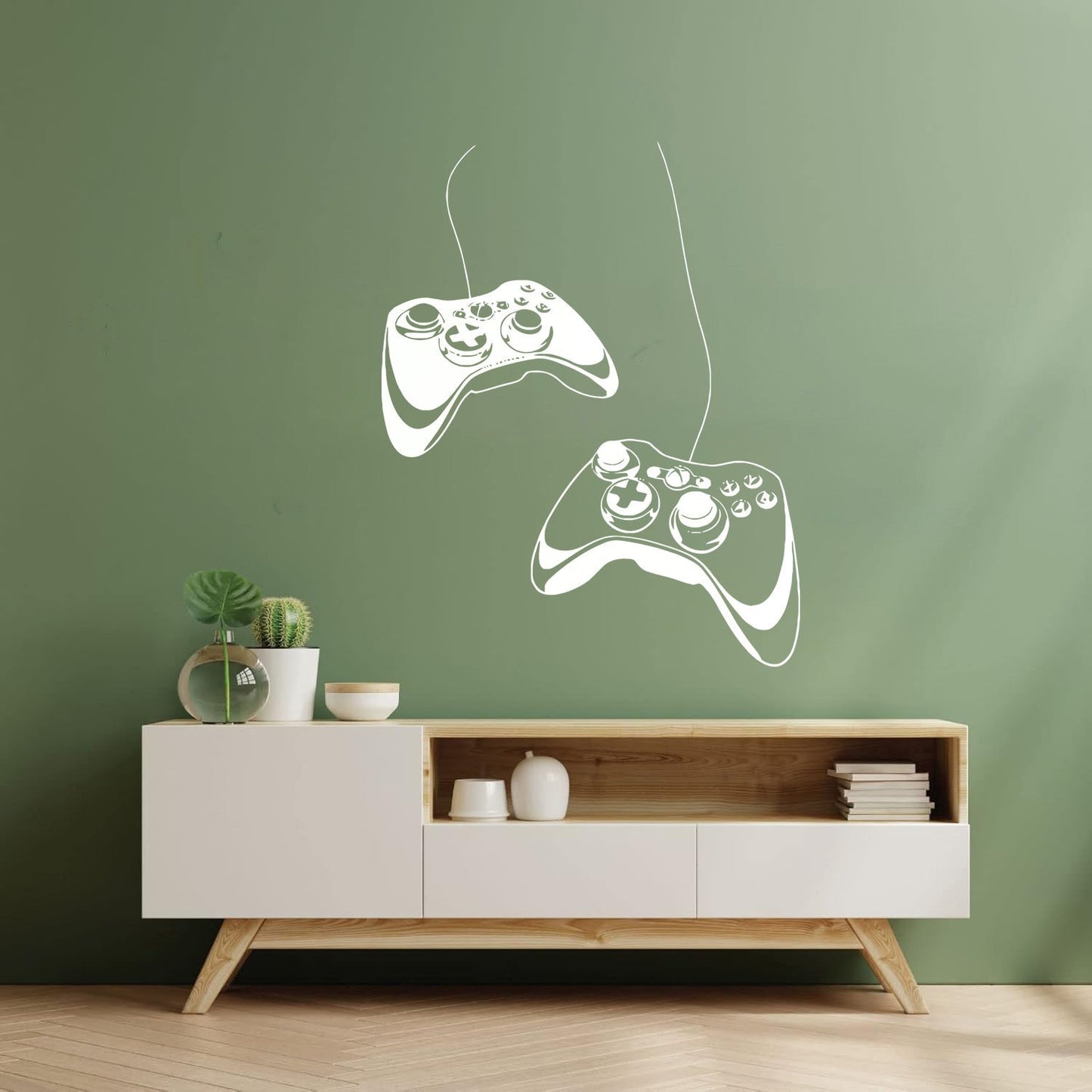 Joystick Video Game Play Gaming Boys Lettering Decals Glass Stickers