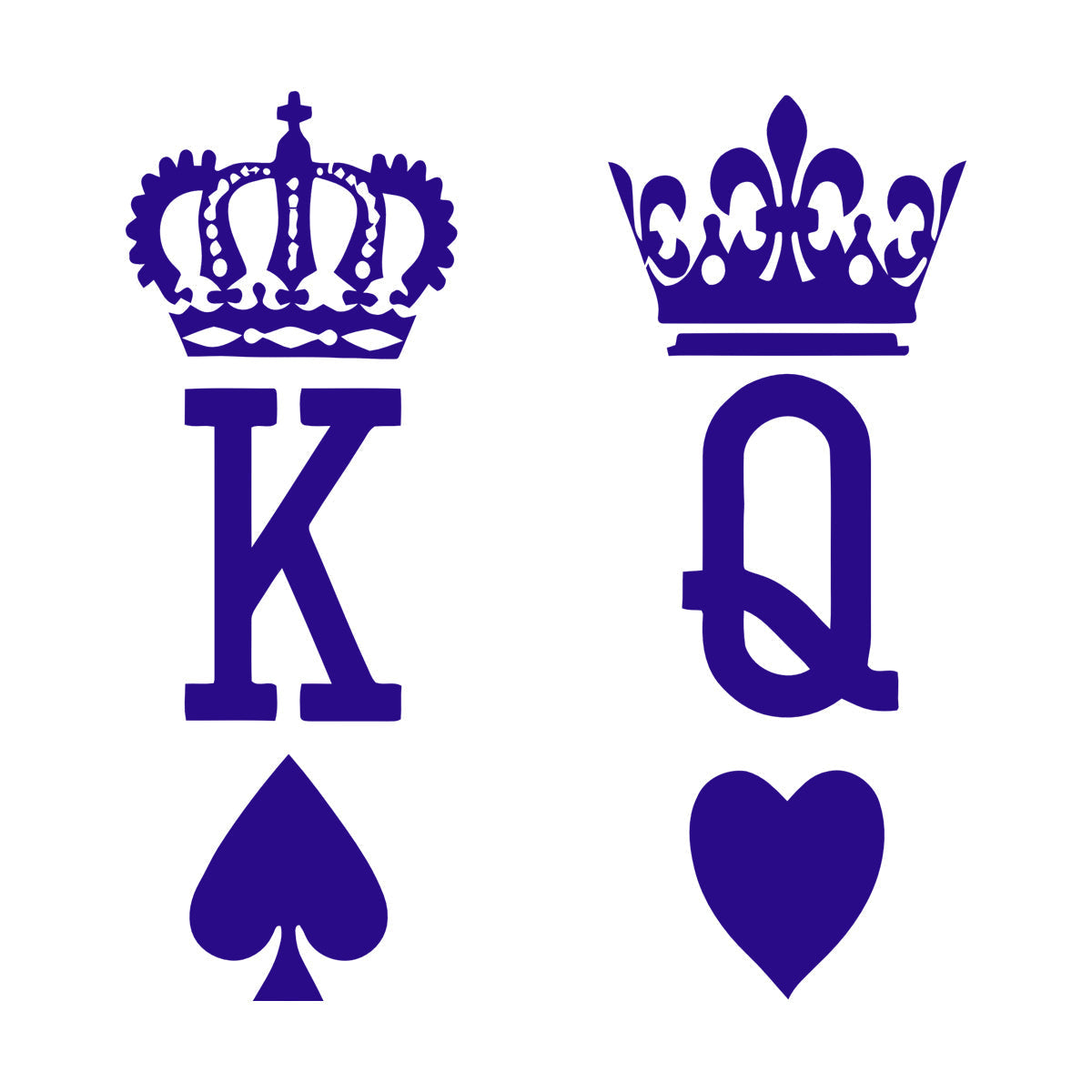 Wall Stickers Paster Paper King Of Spades Queen Of Hearts Poker Card Art Mural Painting