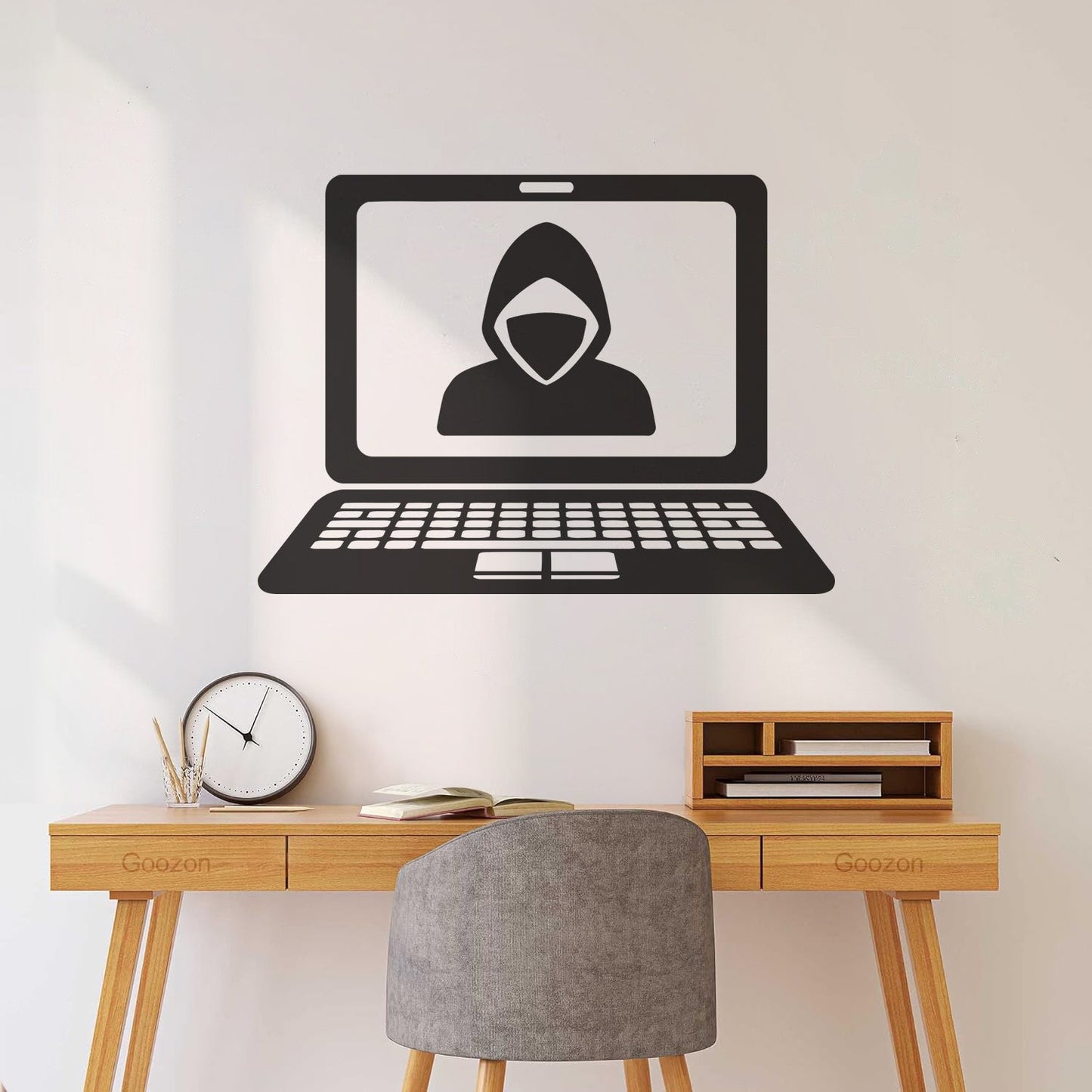 Wall Vinyl Sticker Decor Hacker Laptop Internet It Technology Programmer Multiple Size Options