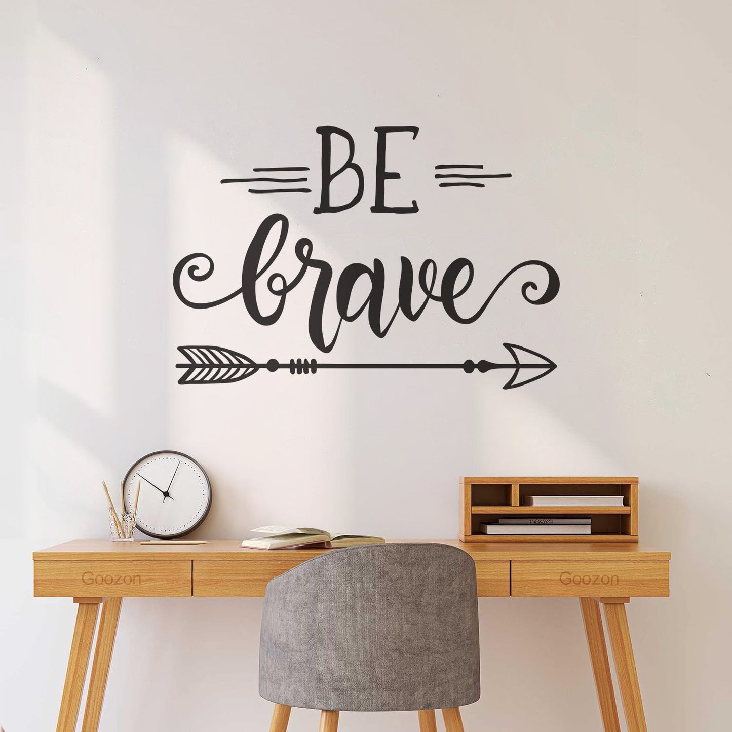 Wall Stickers Be Brave Arrows Feathers Ethnic Inspiration It Won'T Fall Off