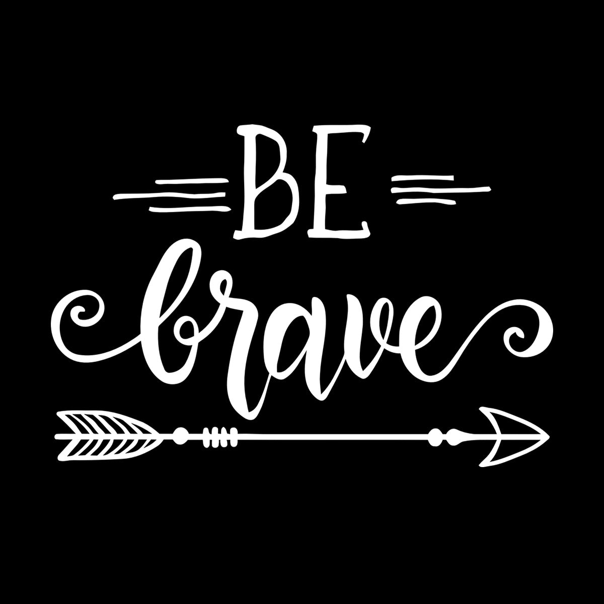 Wall Stickers Be Brave Arrows Feathers Ethnic Inspiration It Won'T Fall Off