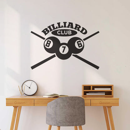 Fine Carving Decals Billiards Club Cue Balls Poolroom Personalized Customization