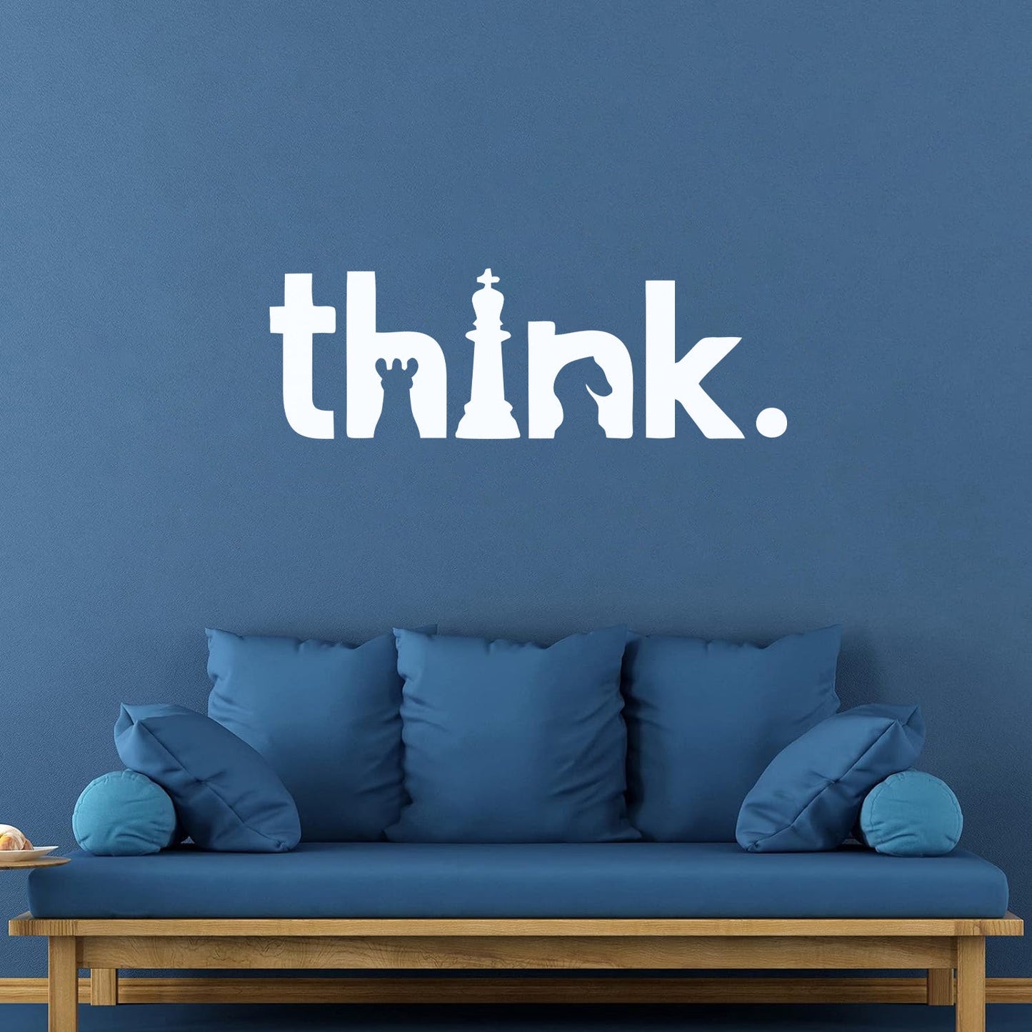 Wall Decals Paster Paper Lettering Think Brain Chess Club Intellectual Game Glass Stickers