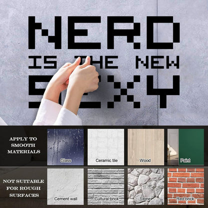 Fine Carving Decals Nerds Quote Geek Teen Multiple Size Options