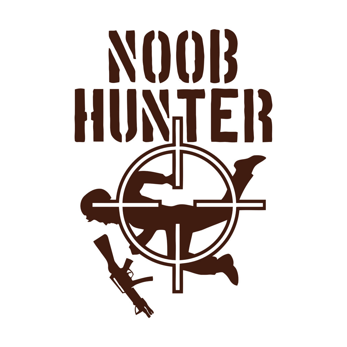 Vinyl Art Sticker Noob Hunter Game Video Games Shooting Waterproof