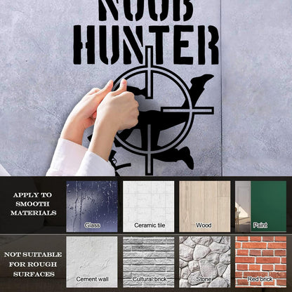 Vinyl Art Sticker Noob Hunter Game Video Games Shooting Waterproof