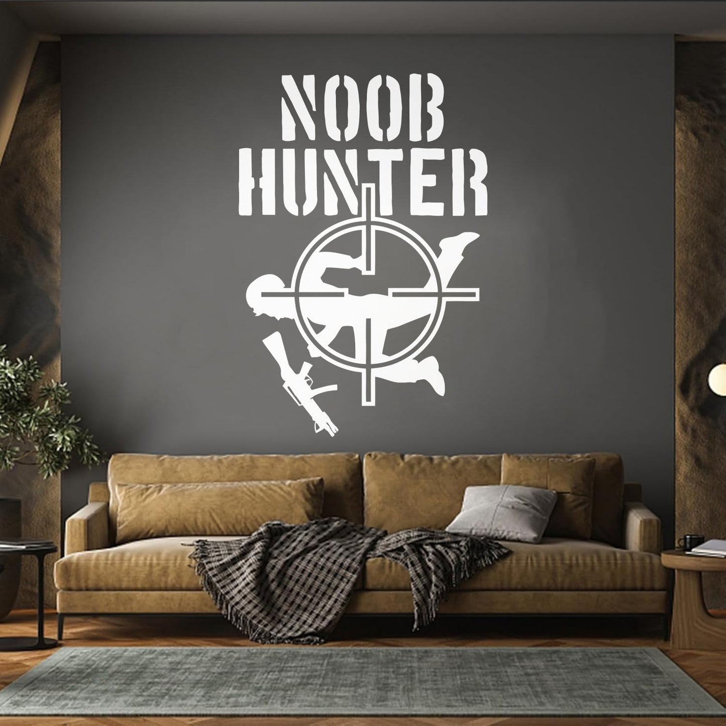 Vinyl Art Sticker Noob Hunter Game Video Games Shooting Waterproof