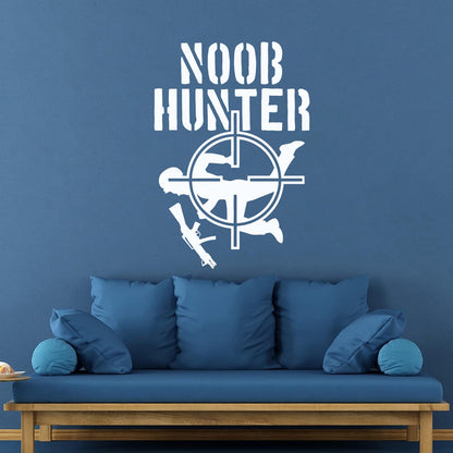 Vinyl Art Sticker Noob Hunter Game Video Games Shooting Waterproof
