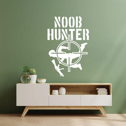 Vinyl Art Sticker Noob Hunter Game Video Games Shooting Waterproof