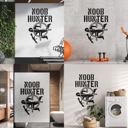 Vinyl Art Sticker Noob Hunter Game Video Games Shooting Waterproof