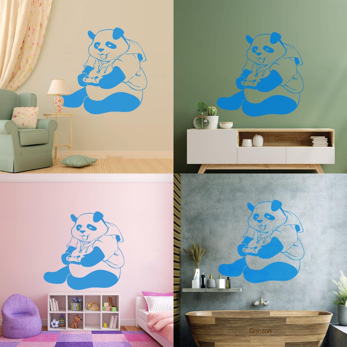 Wall Decals Pvc Panda Game Teen Video Game Can Modify And Add Information