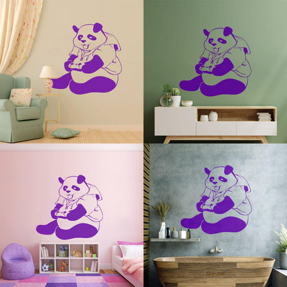 Wall Decals Pvc Panda Game Teen Video Game Can Modify And Add Information