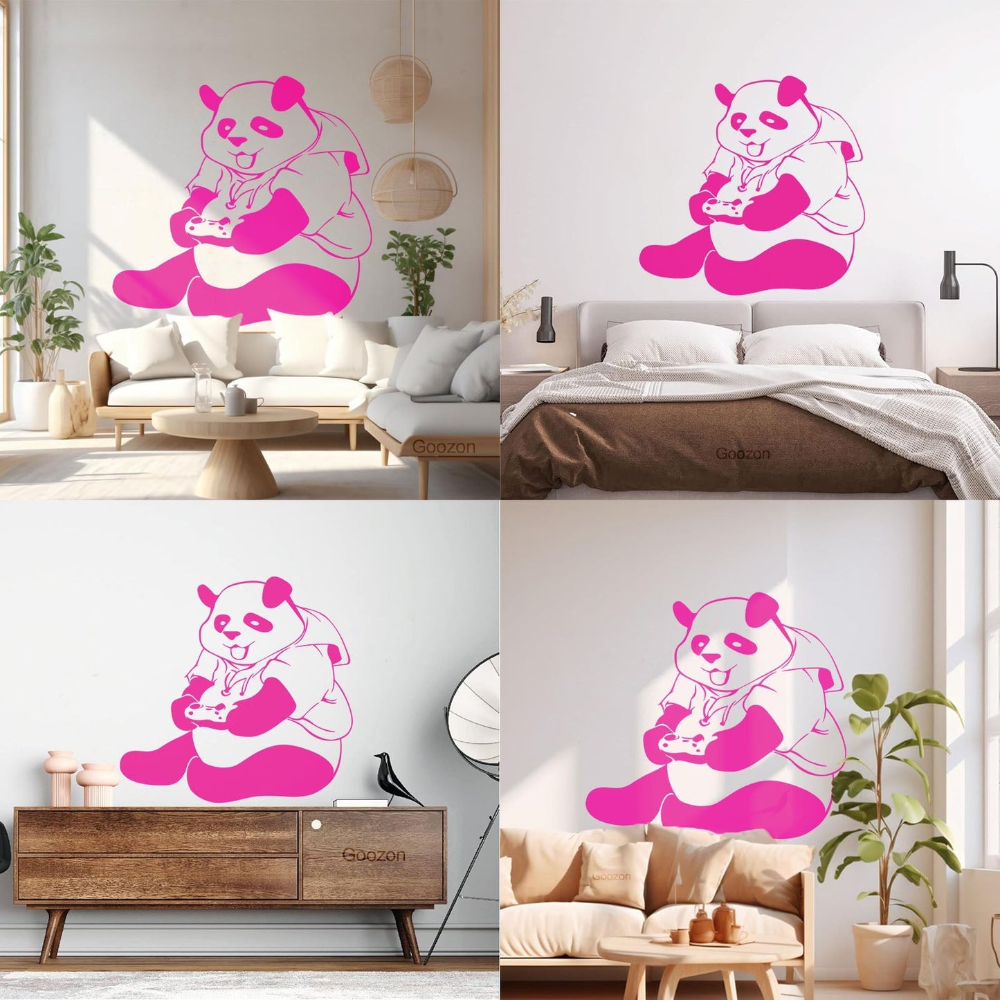 Wall Decals Pvc Panda Game Teen Video Game Can Modify And Add Information