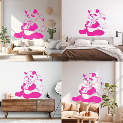 Wall Decals Pvc Panda Game Teen Video Game Can Modify And Add Information