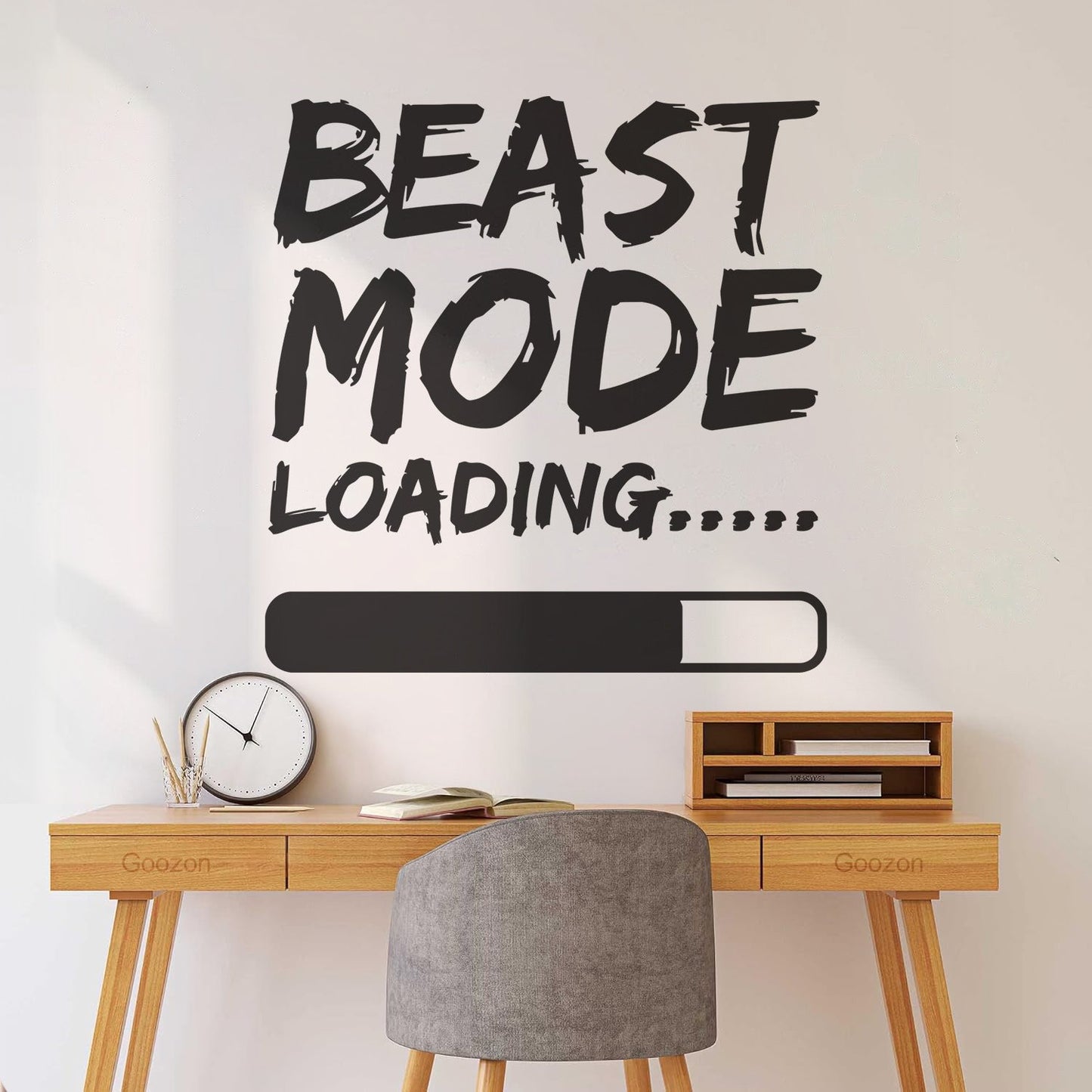 Wall Decals Paster Paper Phrase Beast Mode Loading Teen Boy Room Wall Beautification