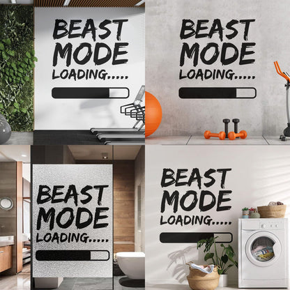Wall Decals Paster Paper Phrase Beast Mode Loading Teen Boy Room Wall Beautification